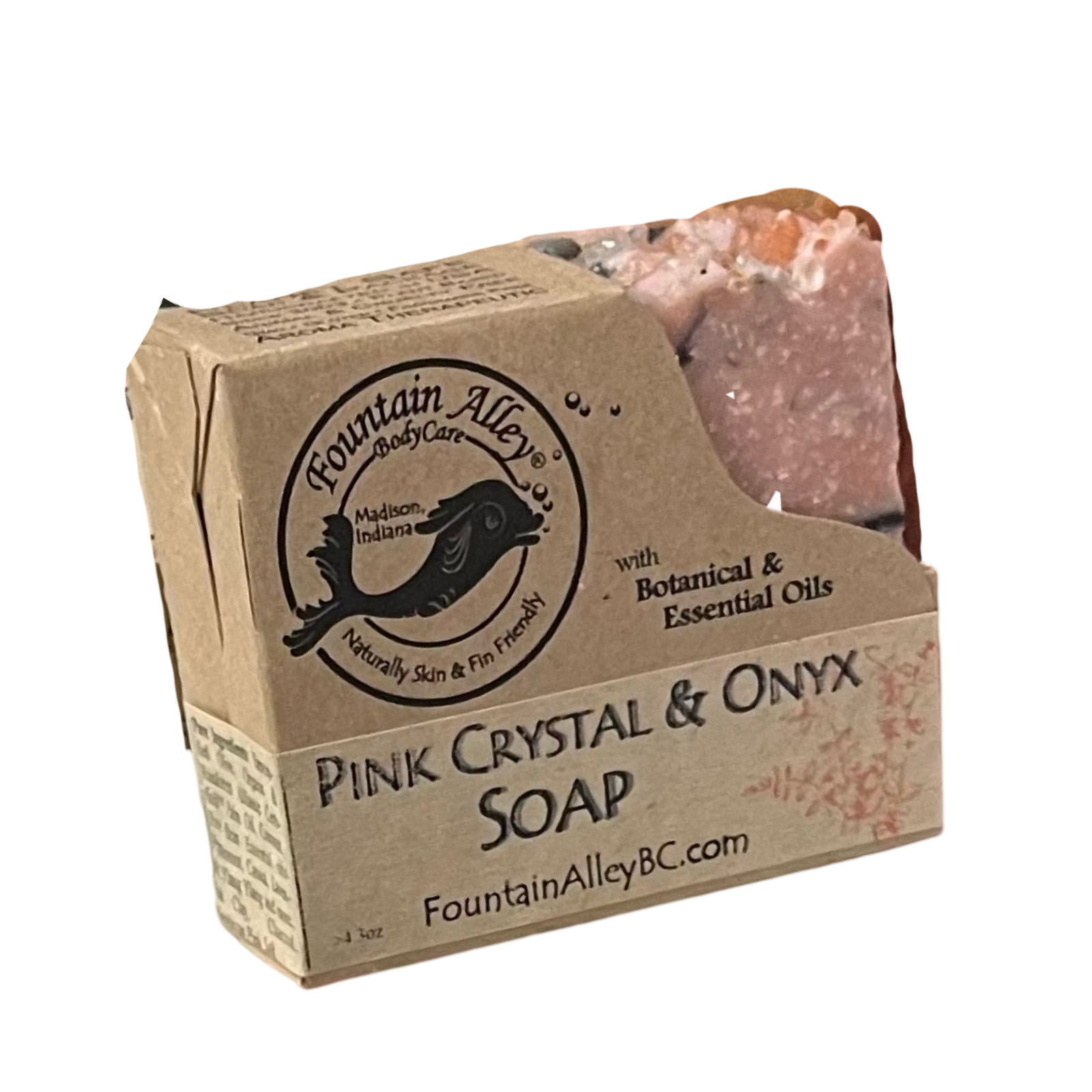 Pink Crystal & Onyx Soap
