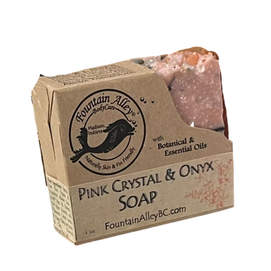 Pink Crystal & Onyx Soap