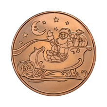 Load image into Gallery viewer, .999 Copper Christmas Medallion $5