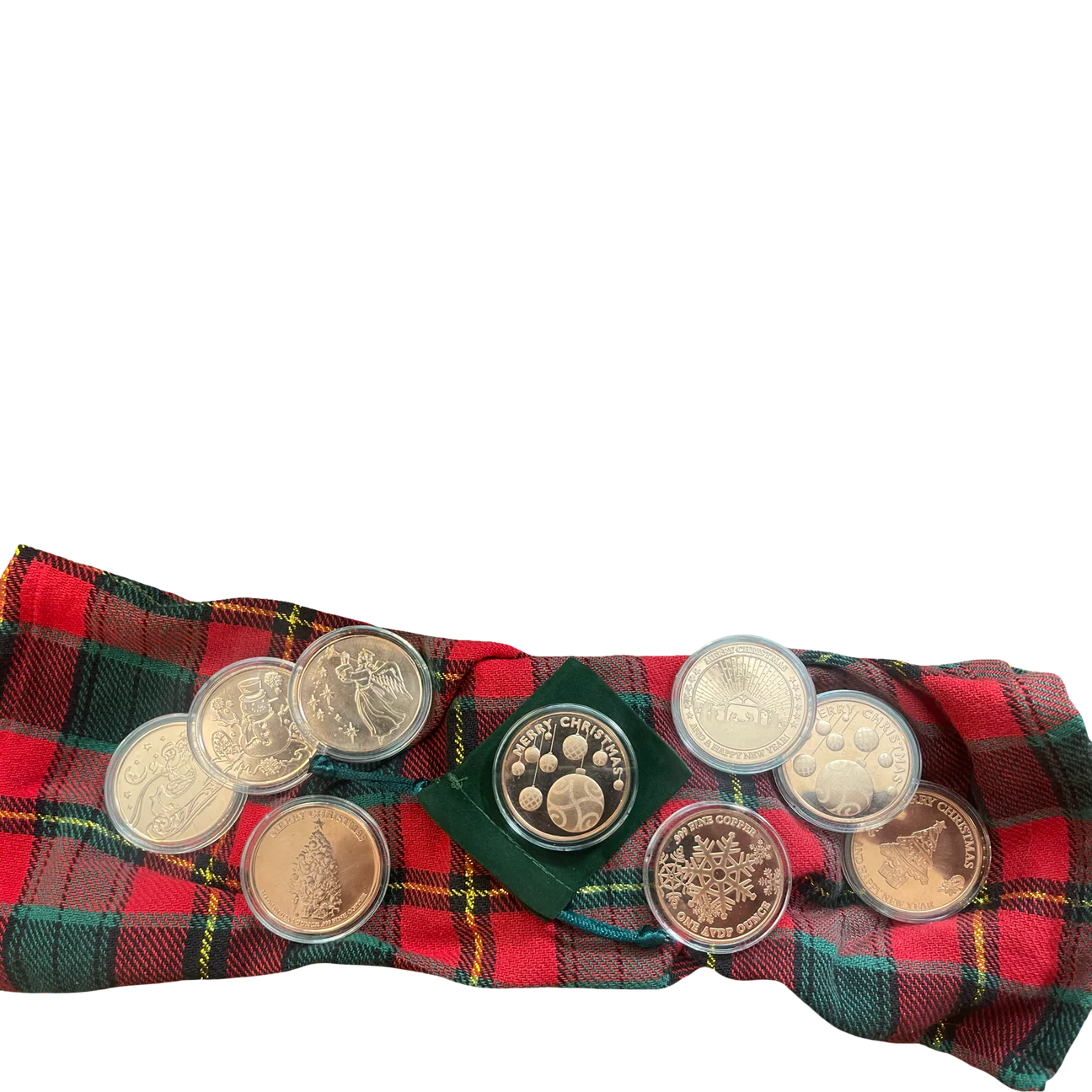 .999 Copper Christmas Medallion $5