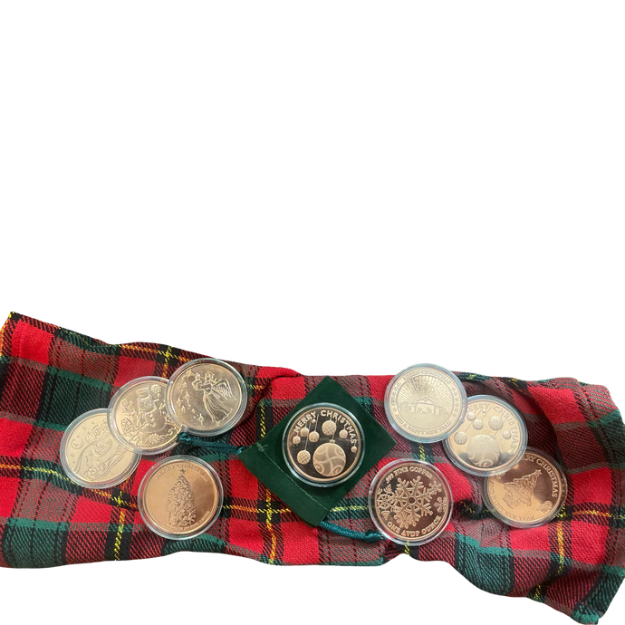 .999 Copper Christmas Medallion $5