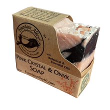 Load image into Gallery viewer, Pink Crystal &amp; Onyx Soap