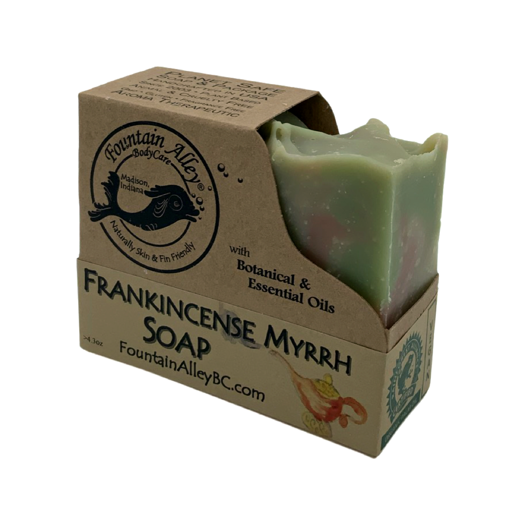 Honey & Oats Olive Oil Soap - Frankincense and Myrrh (4.5 oz