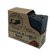 Load image into Gallery viewer, Charcoal &amp; Lava Rocks Soap