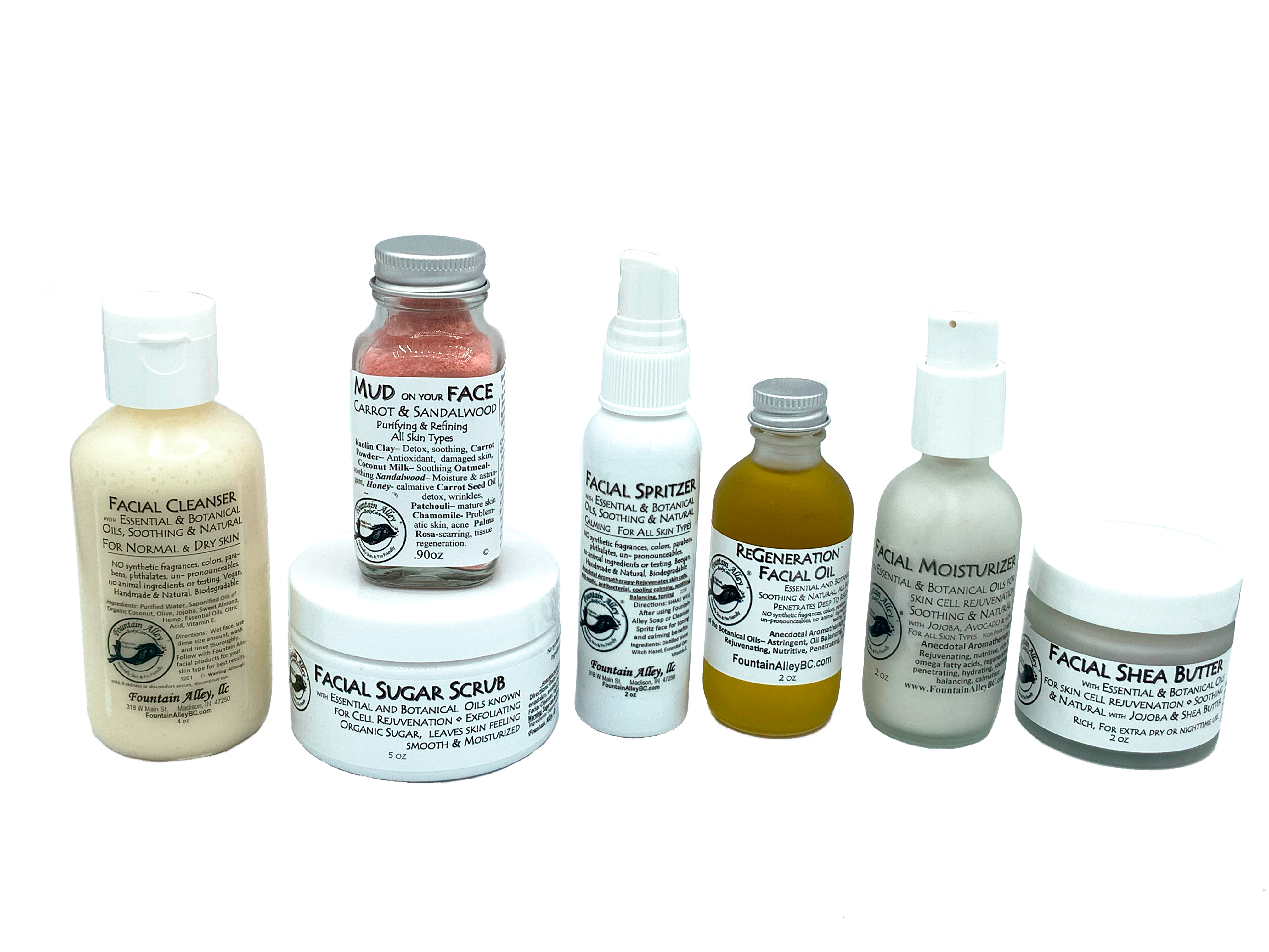 Full Facial Kit Bundle – Fountain Alley BodyCare Full Facial Kit Bundle – Fountain Alley BodyCare